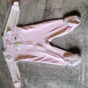 CARTERS OWL FOOTIE ONESIE SIZE 18 MONTHS